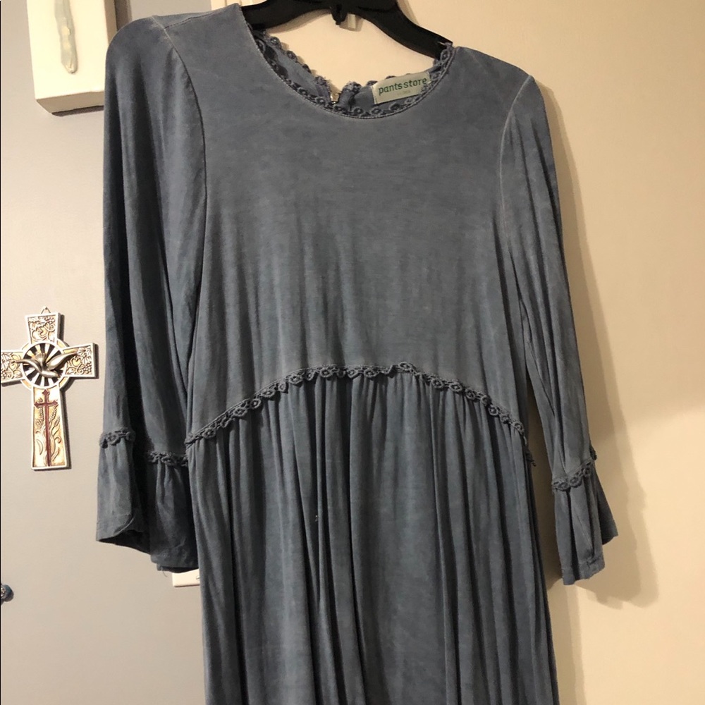 Pants Store Blue Casual Blouse